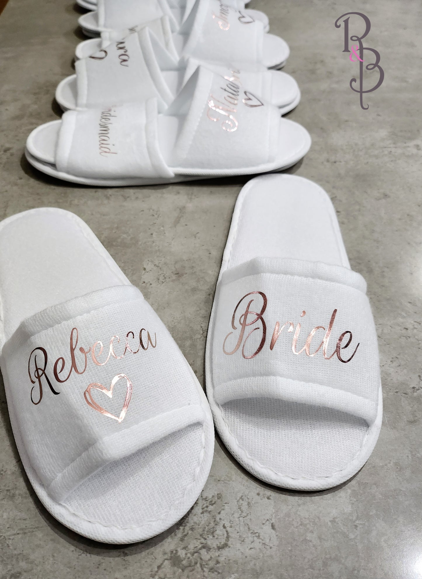 Rose & Blooms Open Toe Spa Slippers (Usually £6 per slipper)