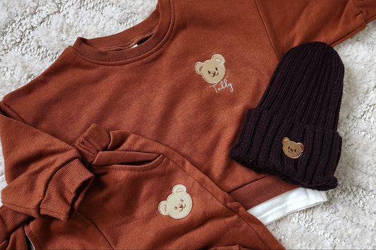 Teds Bear Personalised Tracksuit - Cocoa