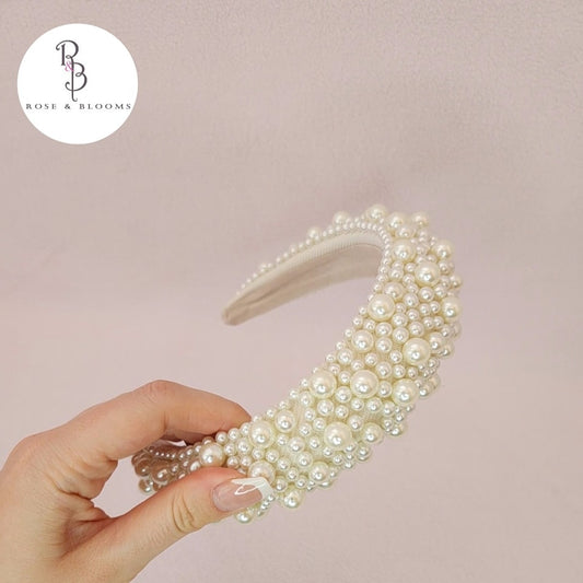 Rose & Blooms Pearl Headband