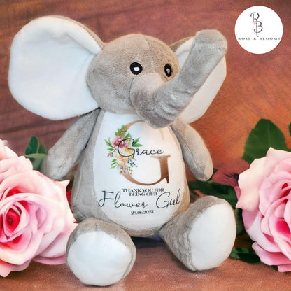 Rose & Blooms Wedding Gift Keepsake Teddy