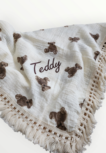 Tiny Ted's Personalised Blanket - Large