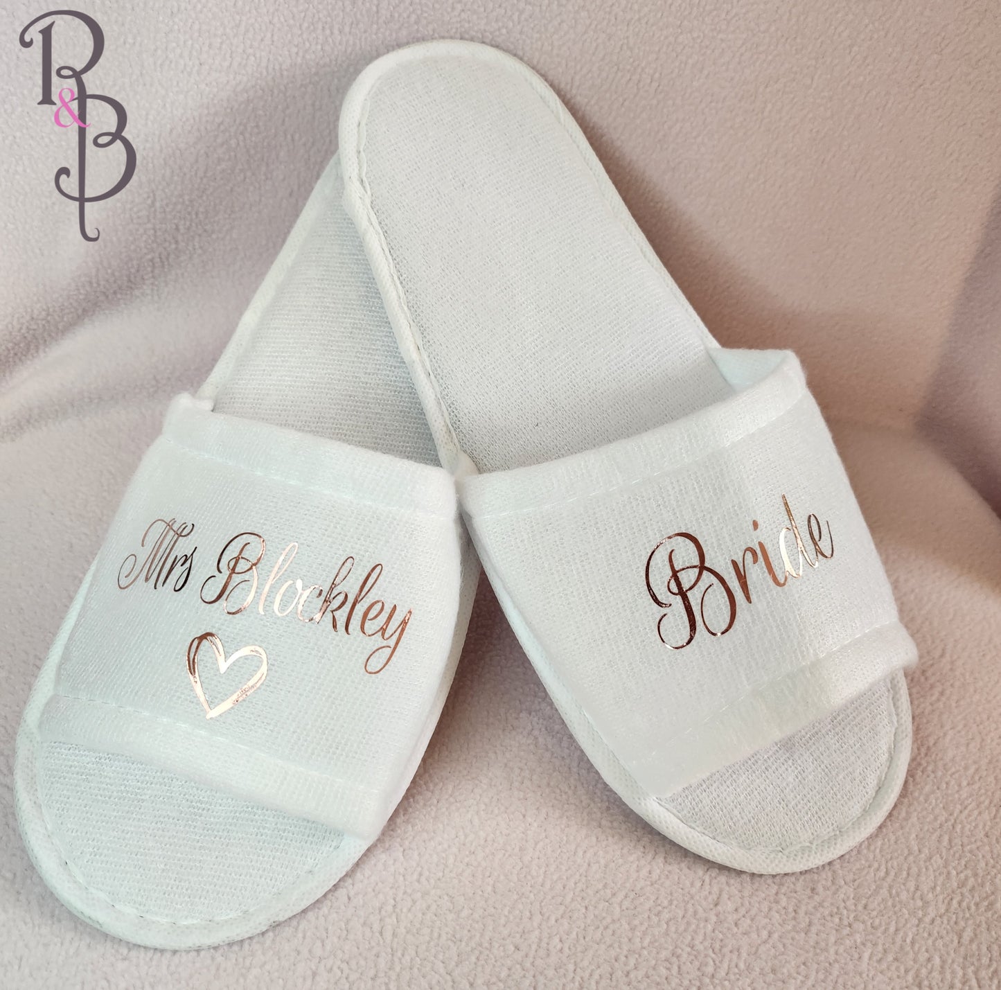 Rose & Blooms Open Toe Spa Slippers (Usually £6 per slipper)